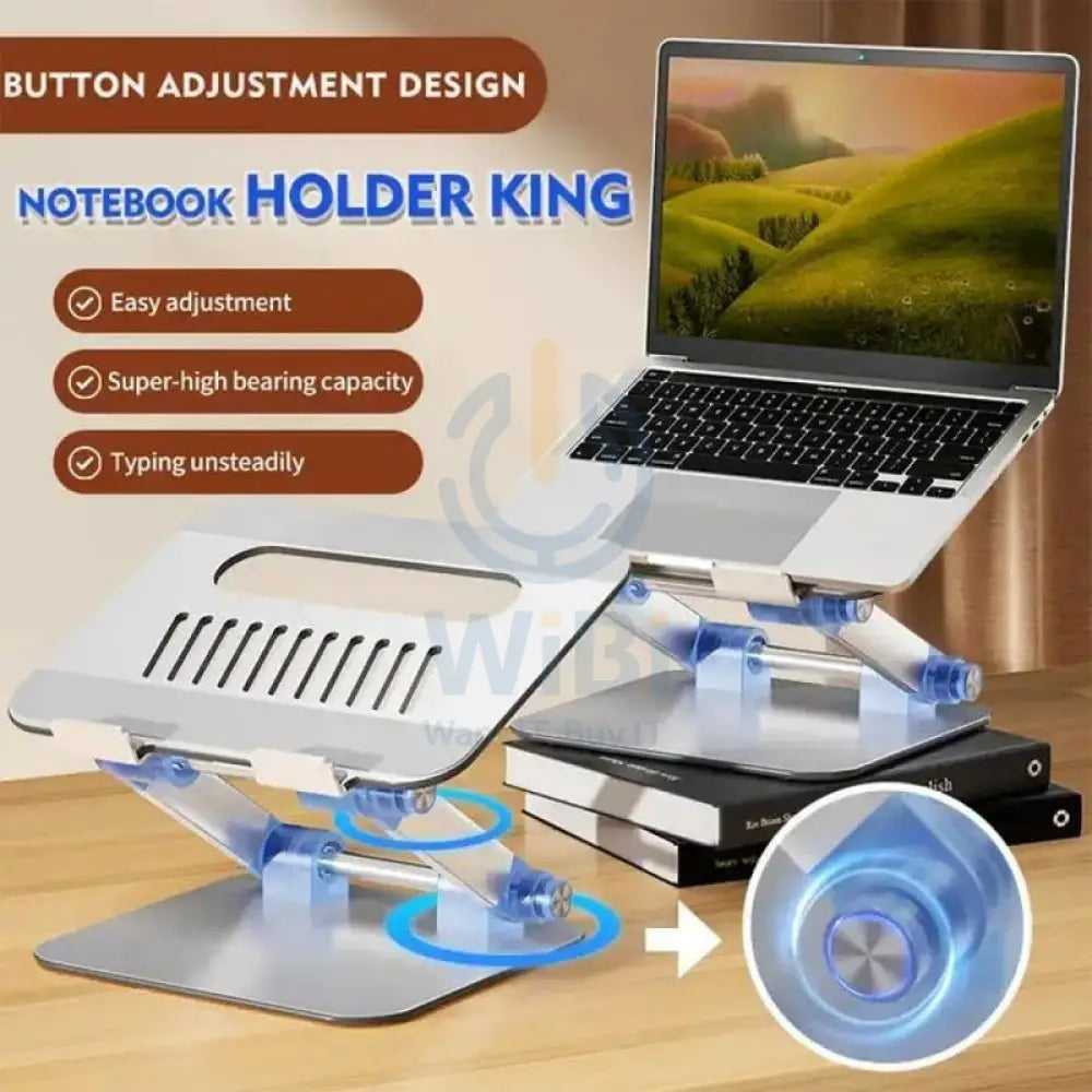 Yesido LP04 Fold Stand Tablet Laptop Holder - Silver Accessories > Other Laptop Accessories
