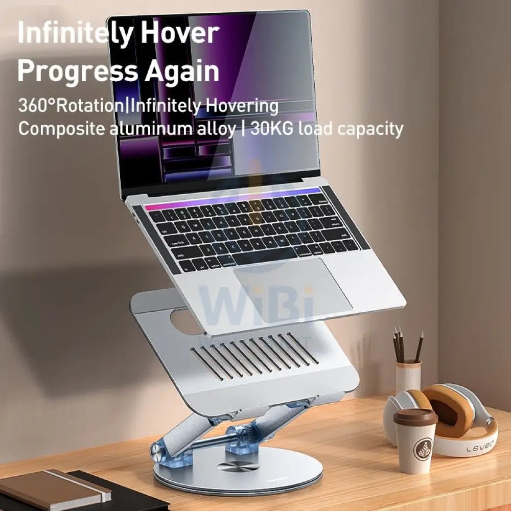 Yesido LP06 Foldable Laptop Swivel Stand - Silver Accessories > Other Laptop Accessories