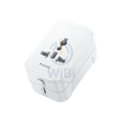 Yesido MC32 Universal Charger Plug Convertor - White Accessories > Power Adapters
