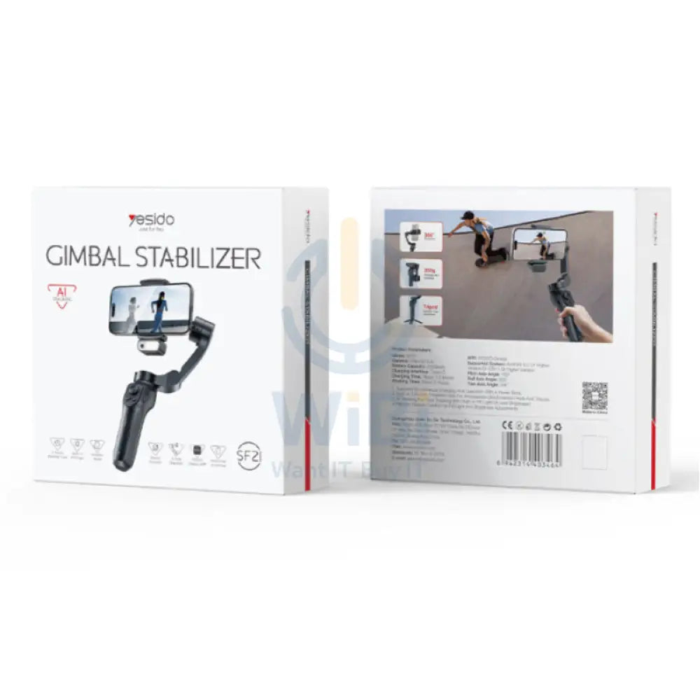 Yesido SF21 Auto Face Tracking Gimbal Stabilizer 2550mAh / BT5.0 Accessories > Cameras