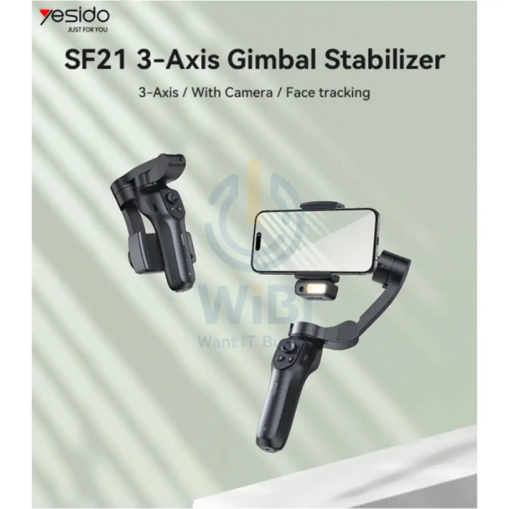 Yesido SF21 Auto Face Tracking Gimbal Stabilizer 2550mAh / BT5.0 Accessories > Cameras
