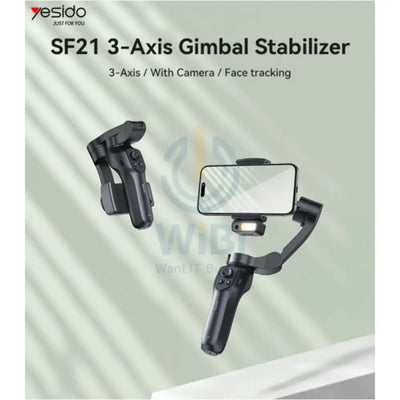 Yesido SF21 Auto Face Tracking Gimbal Stabilizer 2550mAh / BT5.0 Accessories > Cameras