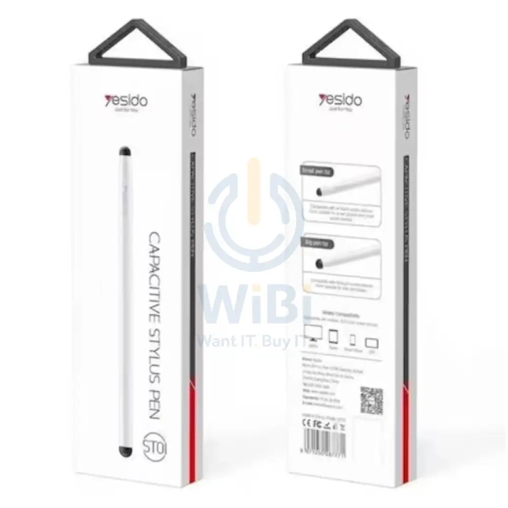 Yesido ST01 Universal Capacitive Stylus Pen - White Accessories > Mobiles & Tablets > Tablets > Stylus & Pencil