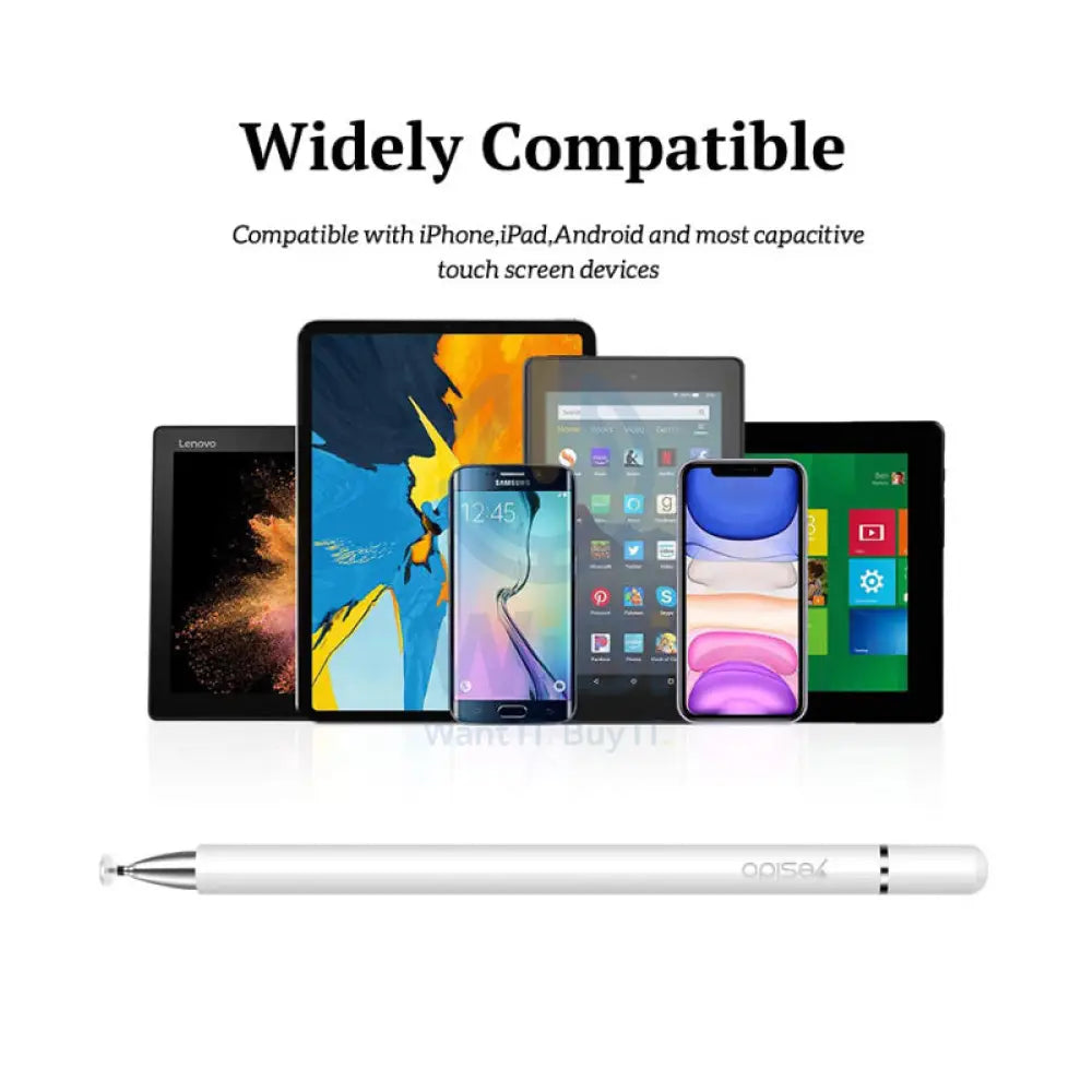 Yesido ST02 Passive Capacitor Stylus Pen - 165mAh / White Accessories > Mobiles & Tablets > Tablets > Stylus & Pencil