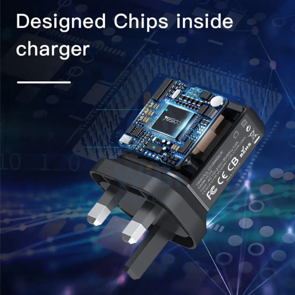 Yesido YC29 PD25W Fast Travel Charger - 25W / Lighting / Type-C - Black Accessories > Mobiles & Tablets > Mobiles > Car