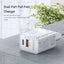 Yesido YC32 Power Adapter - Dual Port / QC3.0 / White