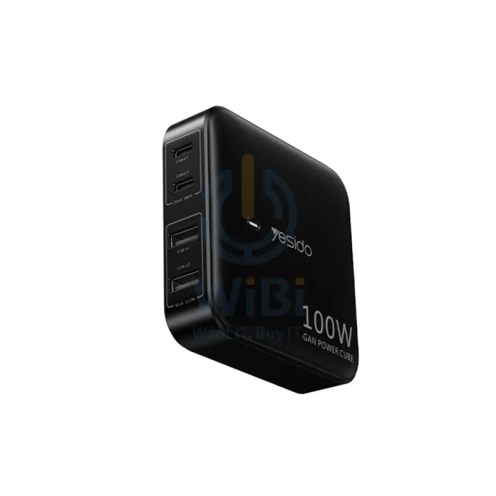 Yesido YC41 GaN Fast Charging Charger - 100W / USB / Type-C - Black Accessories > Mobiles & Tablets > Mobiles > Car