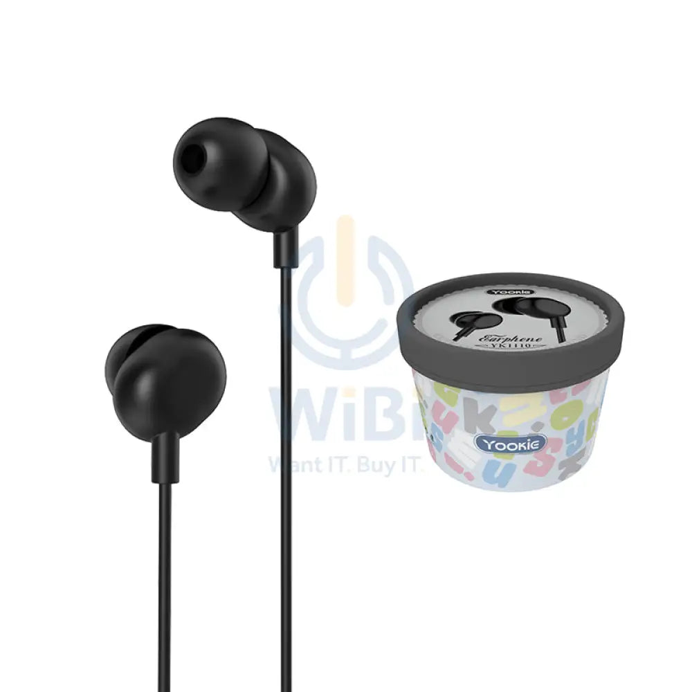 يوكي YOOKKIE YK-1110 بسلك الأذن - داخل الاذن / 1.2 متر / تايب-سي / أسود اكسسوارات  الصوت > سماعات الرأس