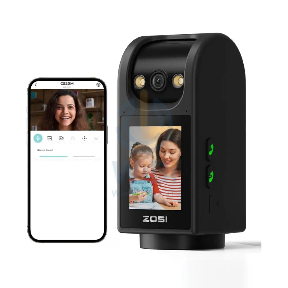 ZOSI Indoor 2 Way Video Calling Camera - 2.7’’ screen / 4.0MP / Human detection Cameras > Security Cameras