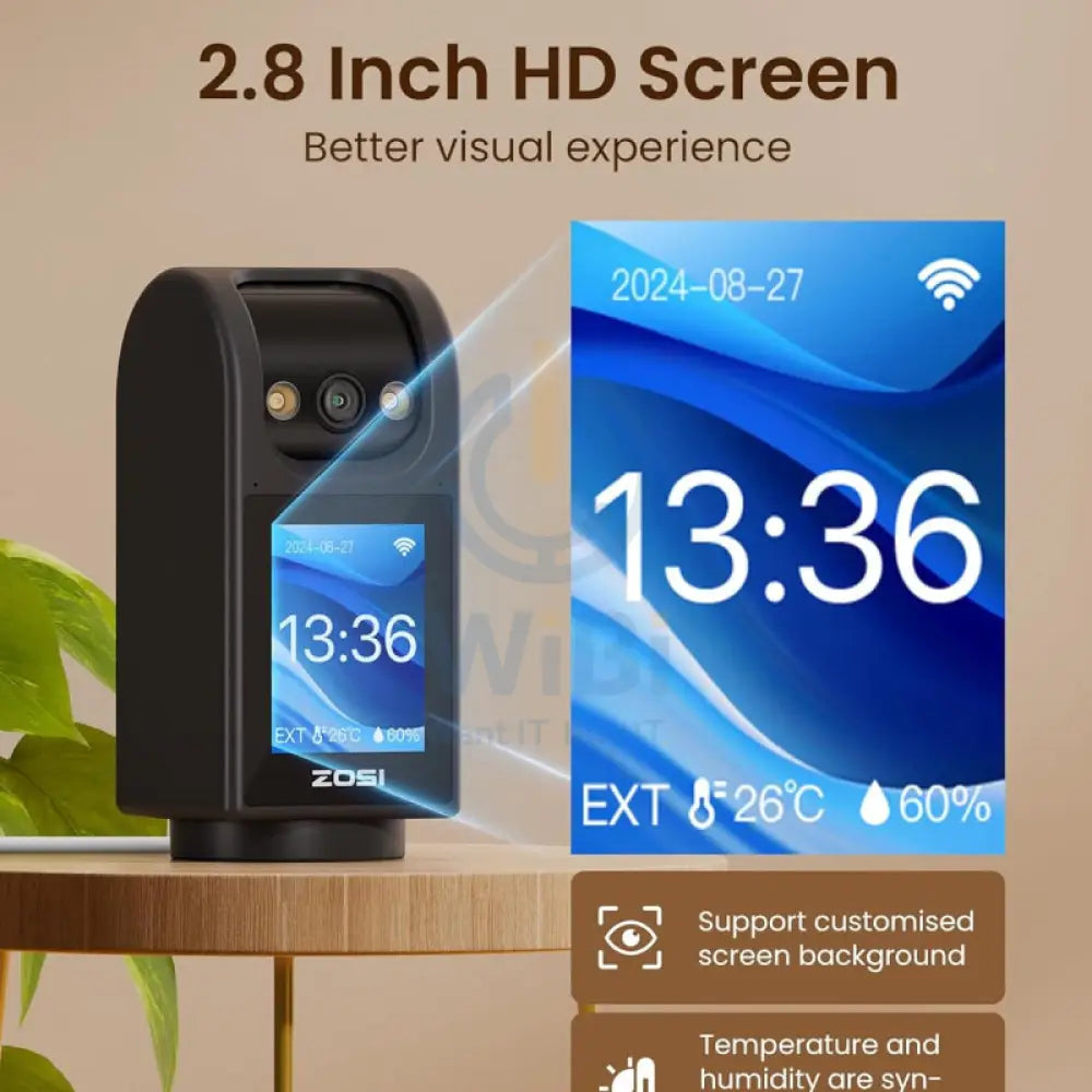 ZOSI Indoor 2 Way Video Calling Camera - 2.7’’ screen / 4.0MP / Human detection Cameras > Security Cameras