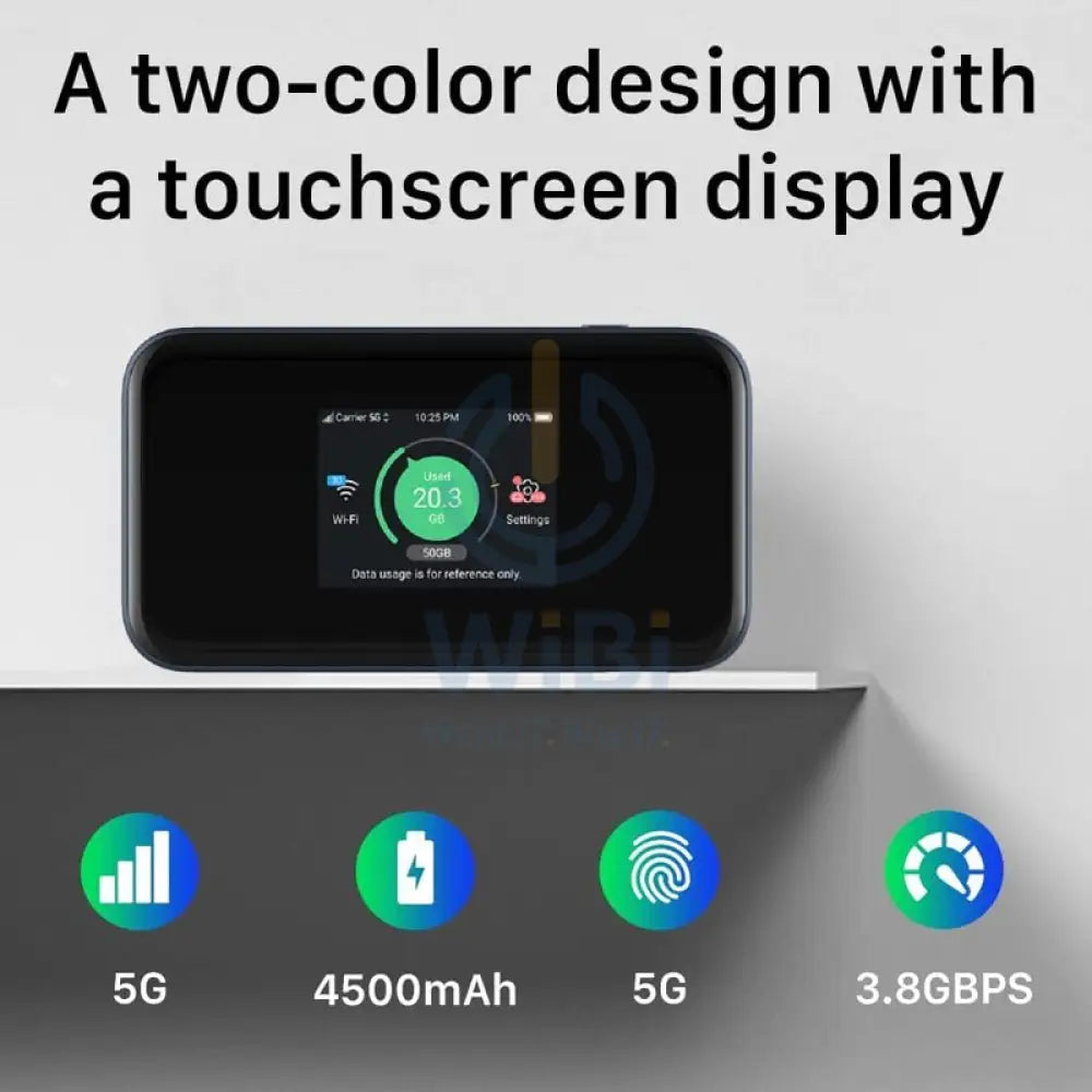 ZTE 5G Zain Router (Locked) - 4500 mAh / Wireless / Black Networking Products > Mobile Hotspot