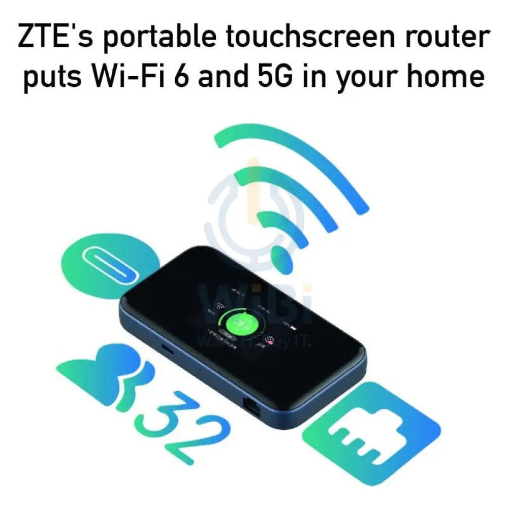 ZTE 5G Zain Router (Locked) - 4500 mAh / Wireless / Black Networking Products > Mobile Hotspot