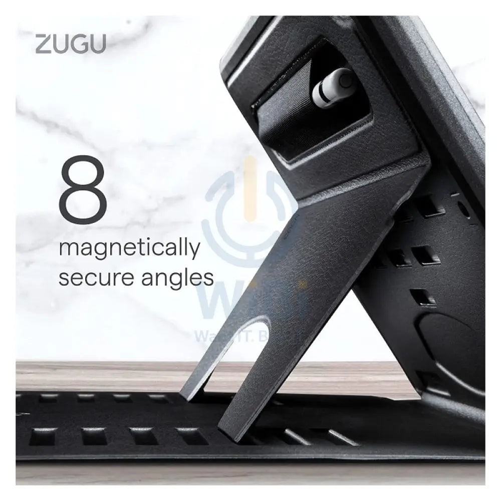 Bundle Offer - Zugu Alpha Case - iPad Air 11"/10.9" (2020-2025) / Purple + Rain Design mStand Tablet Plus iPad Stand - Silver