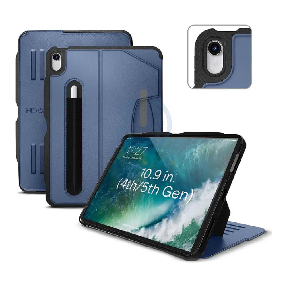 Bundle Offer - Zugu iPad Air 11"/10.9" (2020-2025) Alpha Case - Slate + Rain Design mStand Tablet Plus iPad Stand - Silver