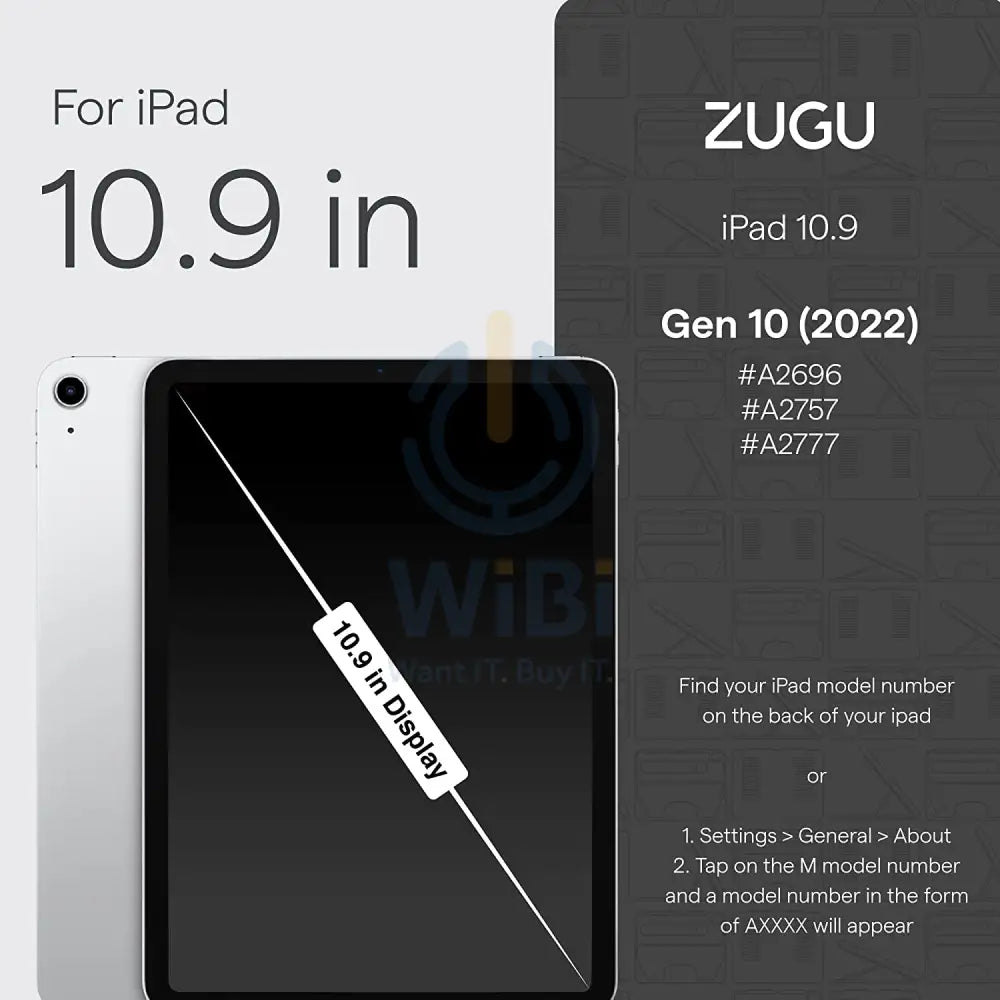Zugu iPad 10.9 (10th Gen) Case - Black Accessories > Mobiles & Tablets > Tablets > Covers & Cases