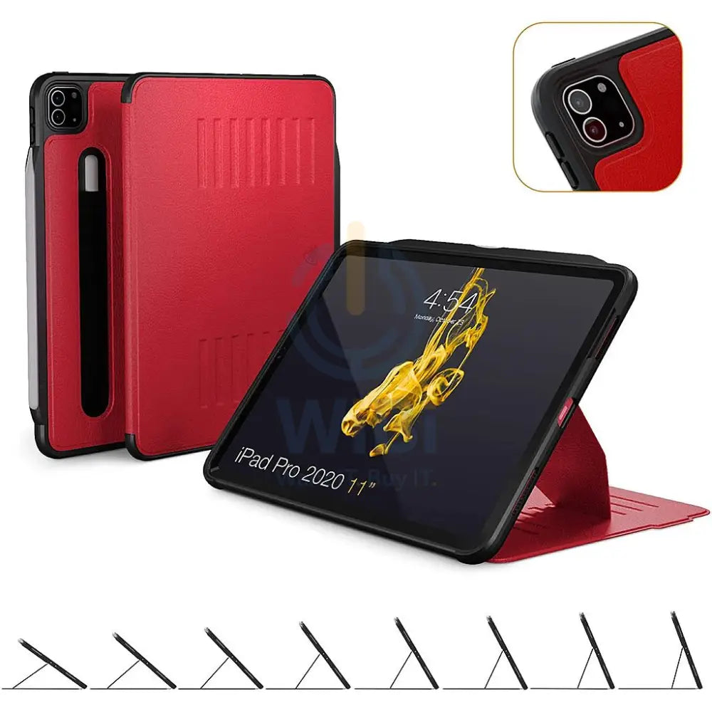 Zugu iPad Pro 11’’ 2018/2020 1st/2nd Gen Alpha Case - Colors - Red Accessories > Mobiles & Tablets