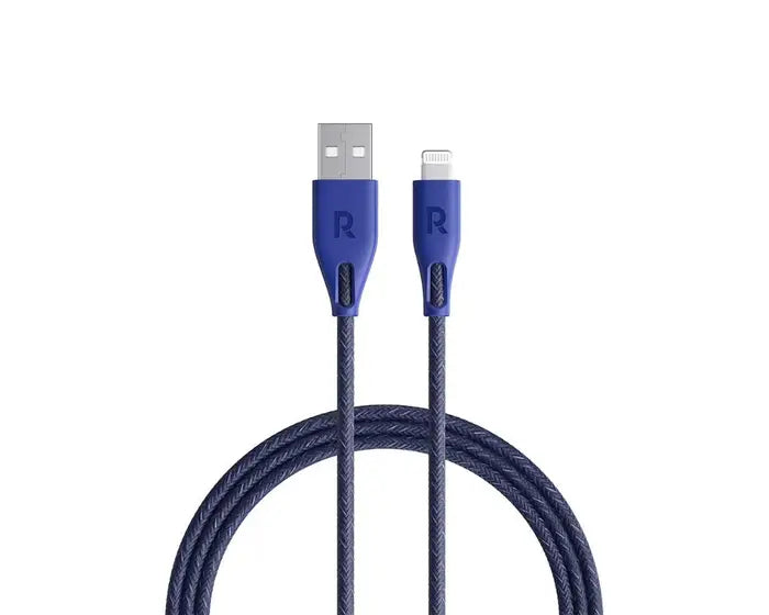 Ravpower USB A To Lightning Charging Cable - 1.2Meter / Nylon Blue