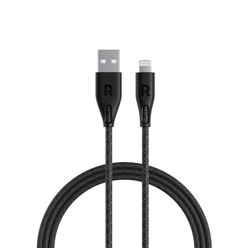 Ravpower Rp-Cb1028 Usb A To Lightning Cable 3M Nylon Black