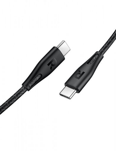 Ravpower Fast charging USB-C to USB-C Cable 60W 2M - Black