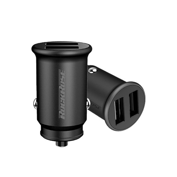 Rockrose Ranger P2 2.4A 2-Port Car Charger - Black