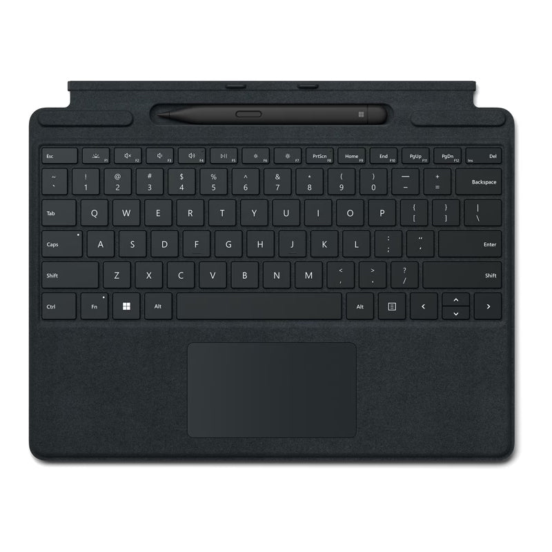 لوحة مفاتيح Microsoft Surface Pro Signature مع قلم رفيع 2 - مغناطيسي / عربي / إنجليزي / أسود - لوحة مفاتيح
