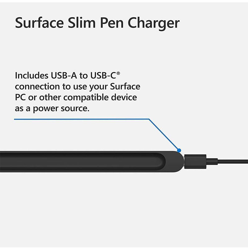 شاحن قلم مايكروسوفت سيرفس سليم - USB Type-A / أسود