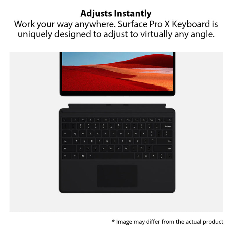 مايكروسوفت سيرفس برو X لوحة مفاتيح - مغناطيسي / العربية/الإنجليزية / أسود - لوحة مفاتيح 