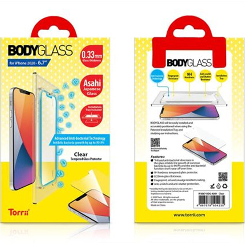 Torrii Bodyglass Anti-Bacterial Coating For Apple iPhone 12 Pro Max - Clear