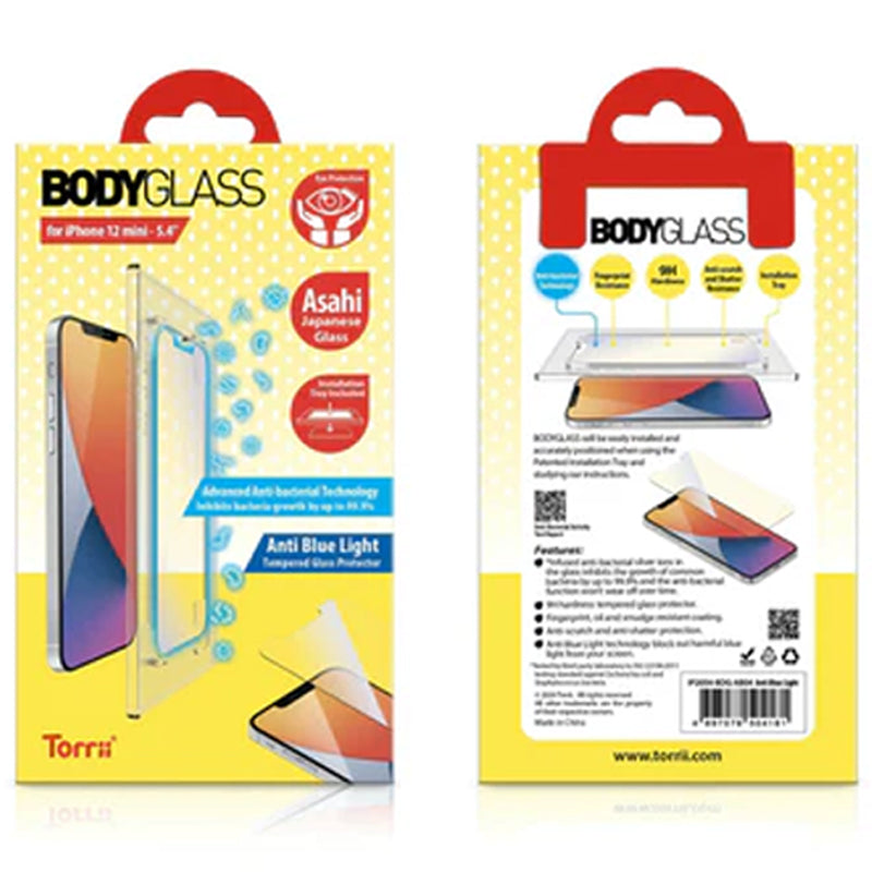 Torrii Bodyglass Anti-Bacterial Coating For iphone 12 Mini (5.4) - Anti Blue Light