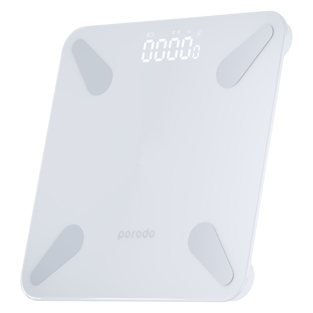 Porodo Lifestyle Bluetooth Smart Body Scale - White