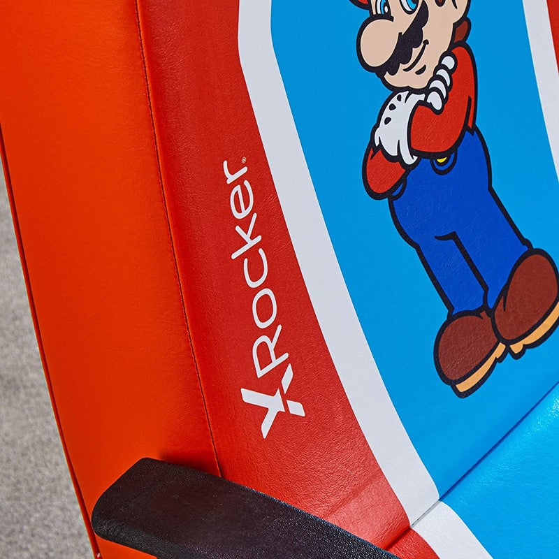 X Rocker Nintendo Super Mario Pedestal Folding Chair with Built In