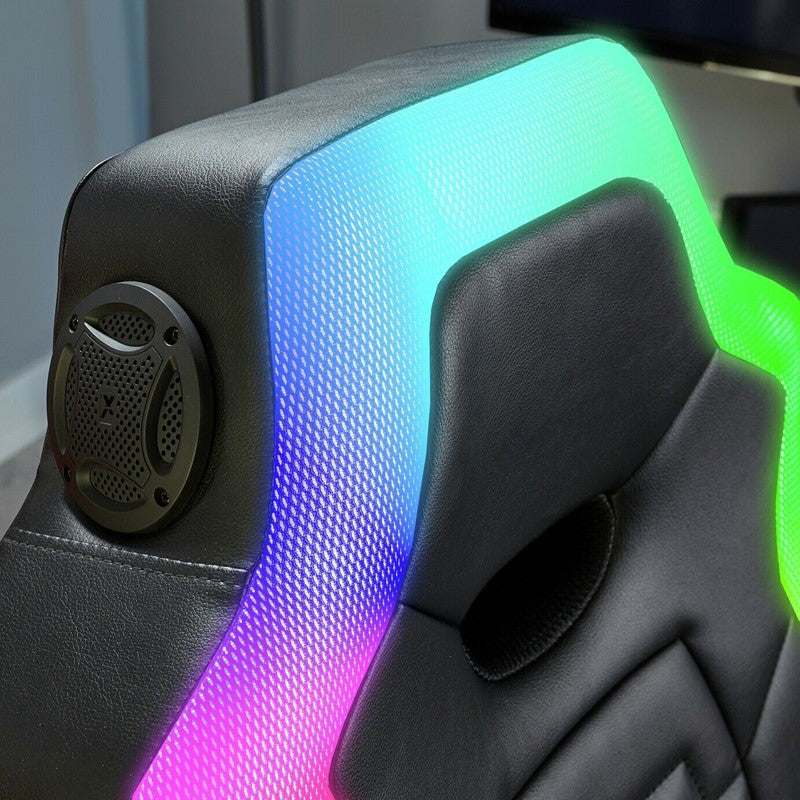 X-Rocker Monsoon RGB 4.1 Stereo Audio Gaming Chair with Vibrant LED