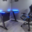 X-Rocker Sony PlayStation - Borealis PC Gaming Desk (2020) with LED's
