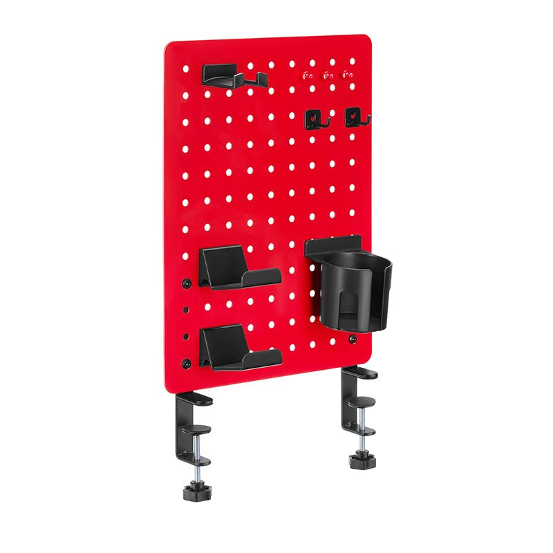 Twisted Minds Gaming Clamp Mount Pegboard - Matte Red