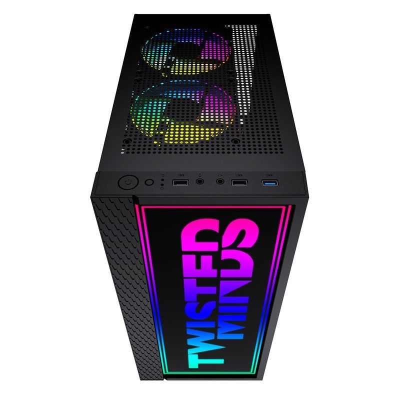 Twisted Minds Trinity-03 RGB Mid Tower Gaming Case - Black