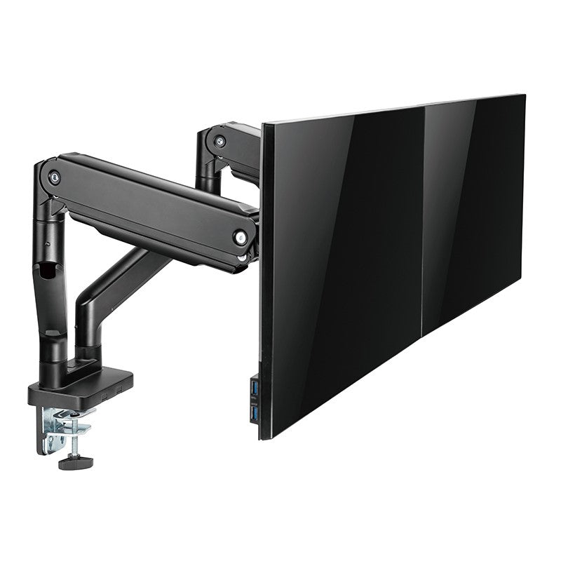 Twisted Minds Dual Monitor Mechanical Spring Monitor Arm - Black (Fit Screen Size 17" - 35")