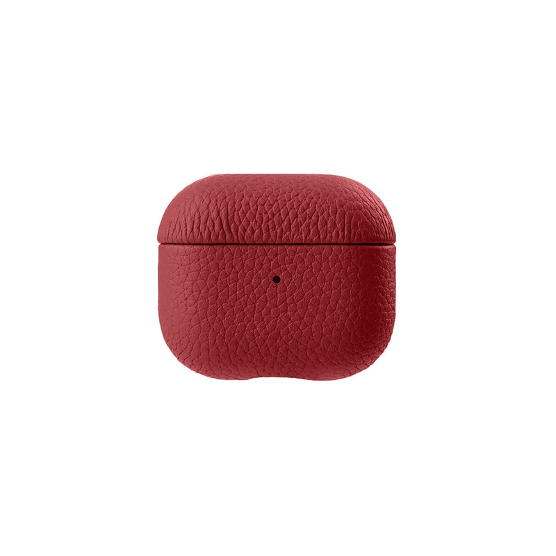 Melkco Premium Leather Case - Apple Airpod 3 / Red