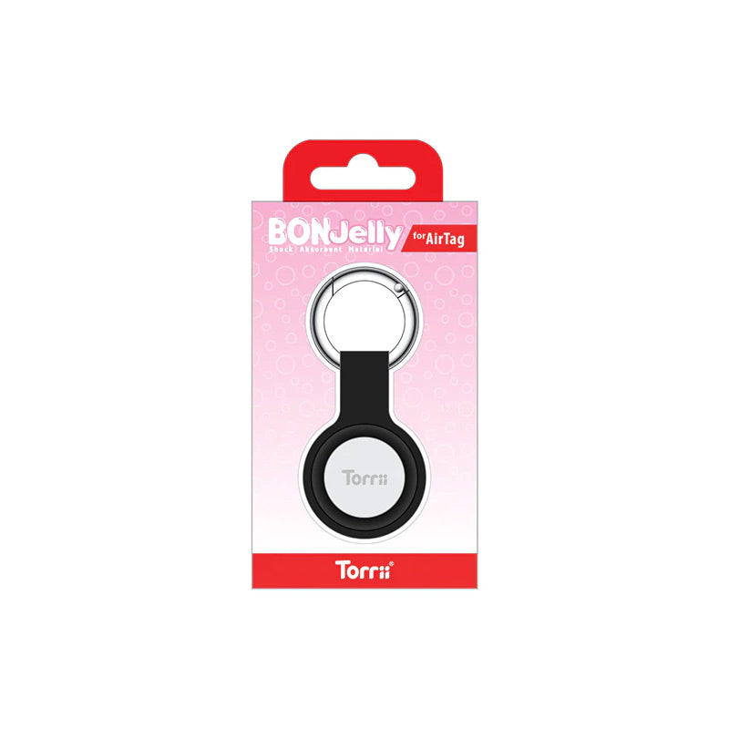 Torrii Bonjelly Silicone Key Ring - Apple AirTag / Black