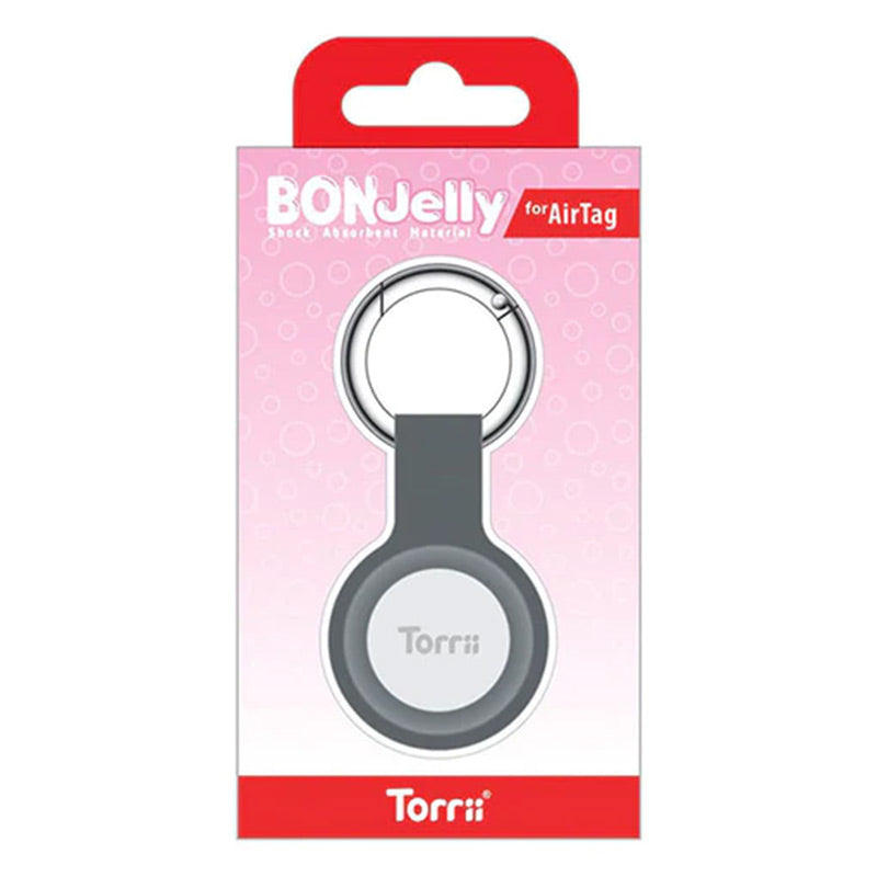 Torrii Bonjelly Silicone Key Ring For Apple Airtag - Gray