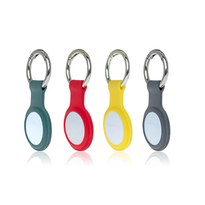 Torrii Bonjelly Silicone Key Ring For Apple Airtag -  Combo Pack (Green/Red/Yellow/Gray)