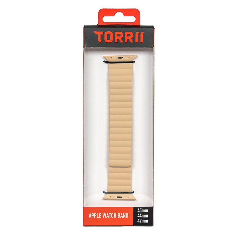 Torrii Saturn Silicone Magnetic Apple Watch Band For 49 / 45 / 44 / 42 mm - Cream