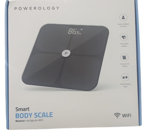 Powerology Smart Body Scale Balance Intelligente WiFi - Black