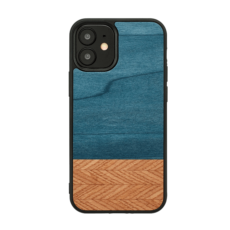 Wooden Case For iPhone 12 & 12 Pro - Denim