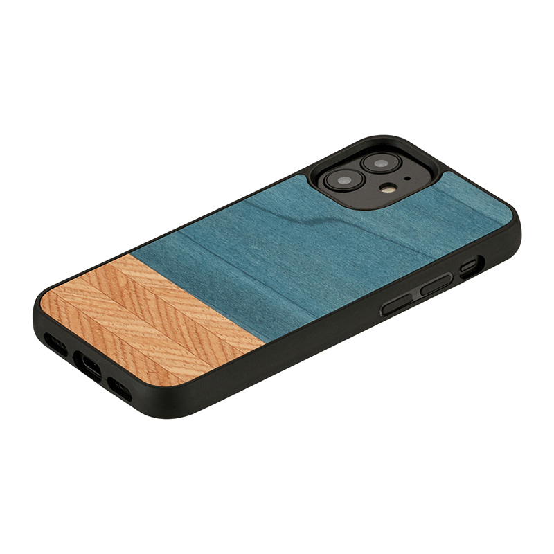 Wooden Case For iPhone 12 & 12 Pro - Denim