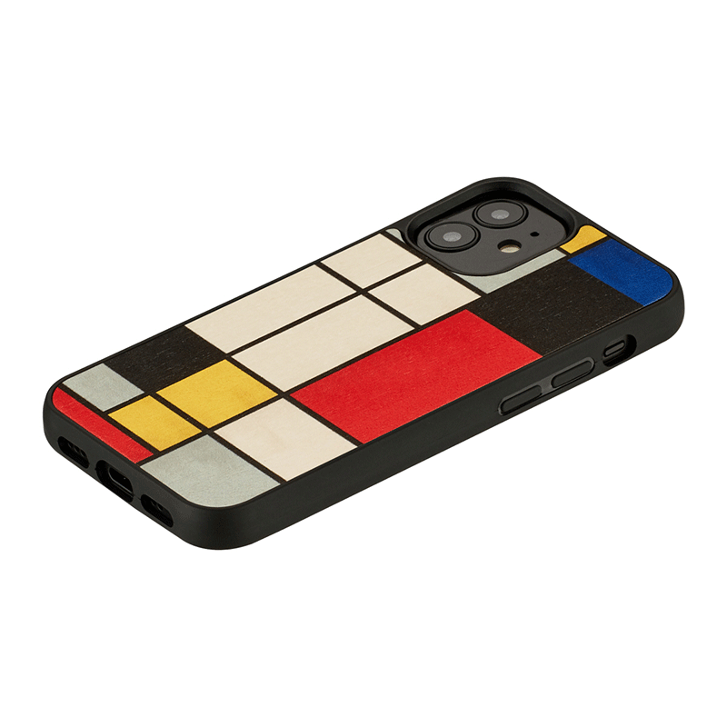 Wooden Case For iPhone 12 & 12 Pro - Mondrian Wood