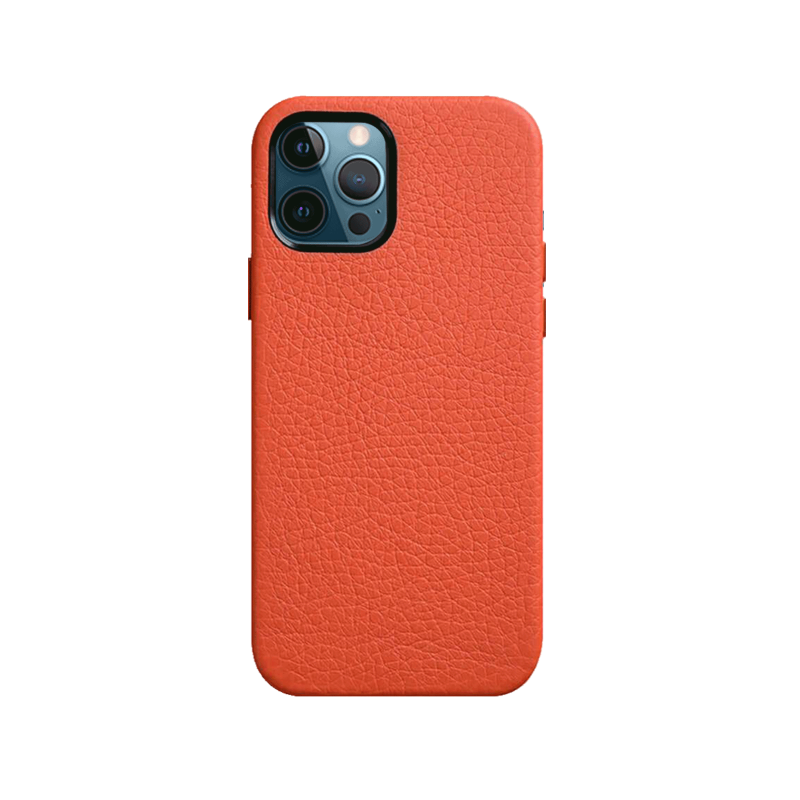 Melkco Paris Premium Leather Case - Apple iPhone 12/12 Pro / Orange