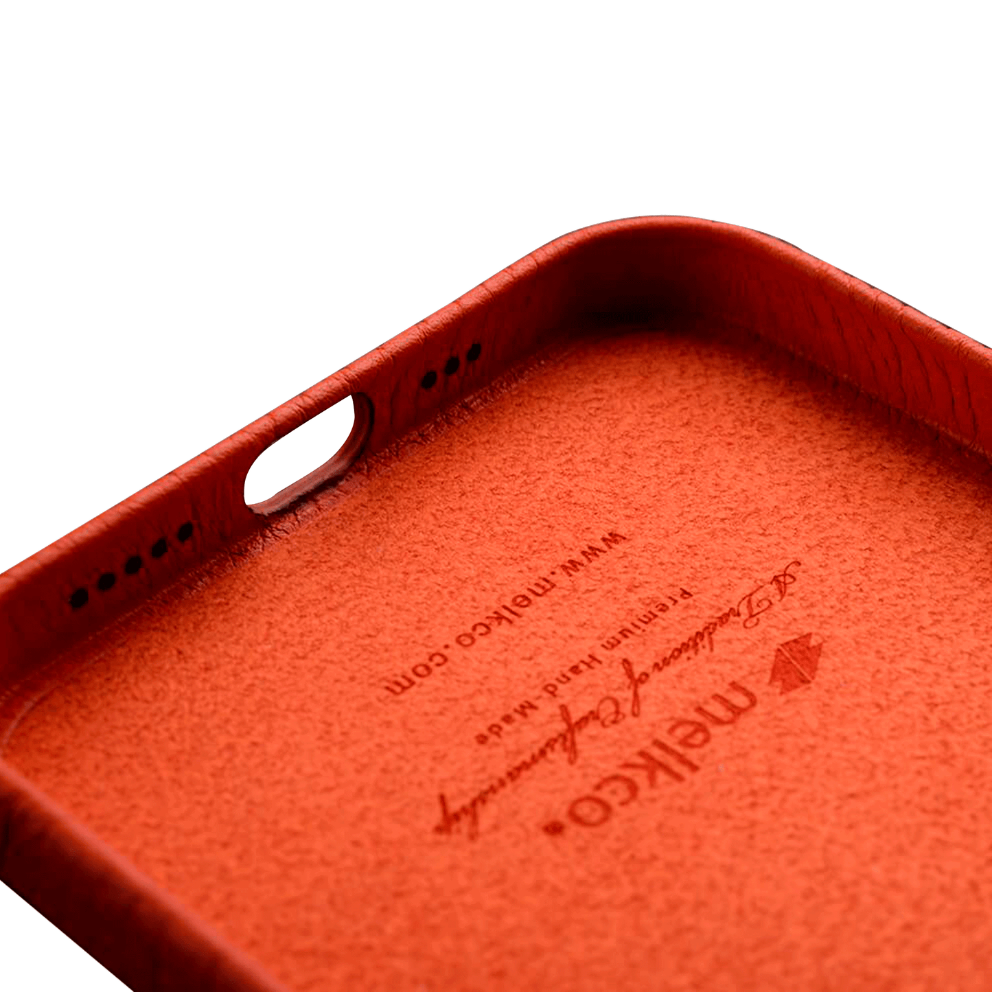 Melkco Paris Premium Leather Case - Apple iPhone 12/12 Pro / Orange