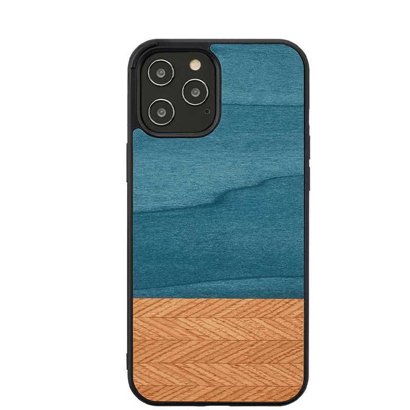 Wooden Case For iPhone 12 Pro Max - Denim