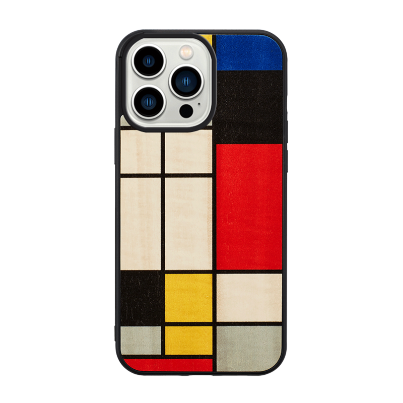 Wooden Case For iPhone 13 Pro - Mondrian Wood
