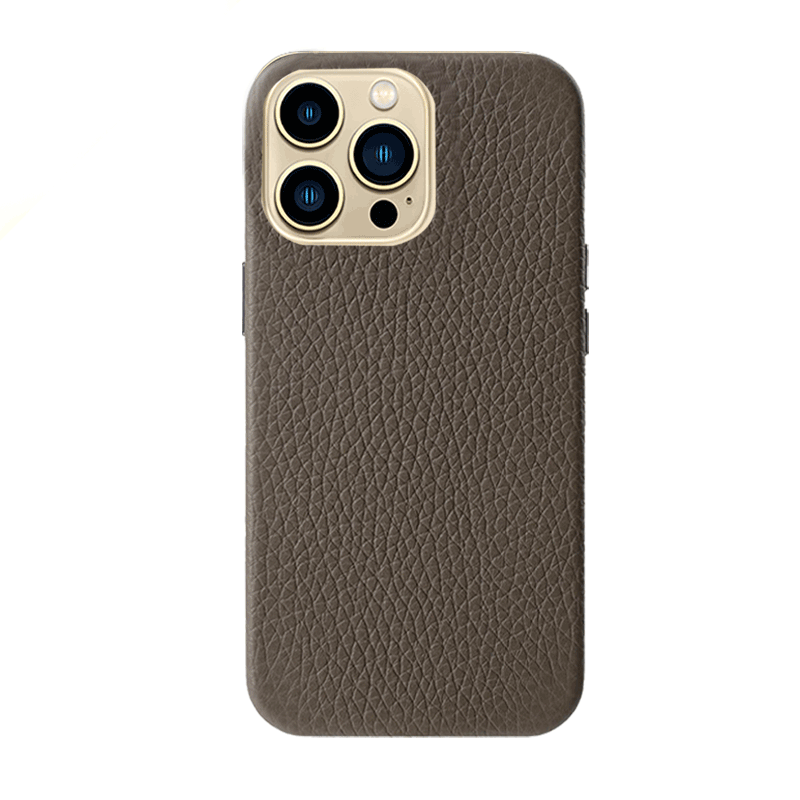 Melkco Paris Premium Leather Case For iPhone 13 Pro- Grey